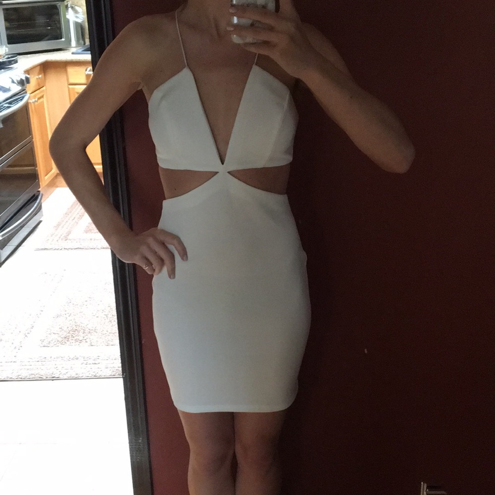 TOBI - White bodycon dress